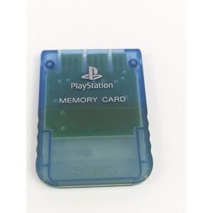 Sony Playstation PS1 Memory Card - OEM Original - Blue